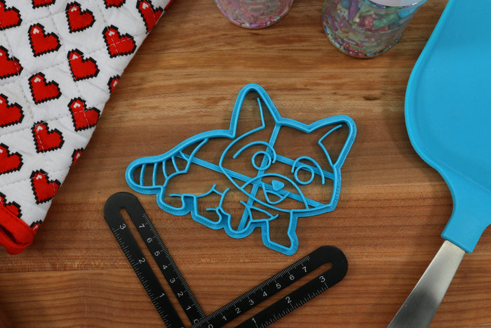 Raccoon Cookie Cutters  - Happy Raccoon, Raccoon Face, Sleepy Raccoon, Standing Raccoon, Trash Raccoon- Trash Panda Gift