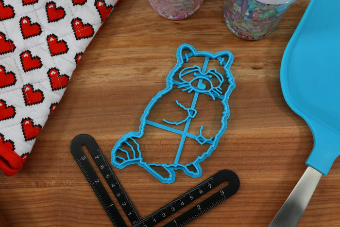 Raccoon Cookie Cutters  - Happy Raccoon, Raccoon Face, Sleepy Raccoon, Standing Raccoon, Trash Raccoon- Trash Panda Gift