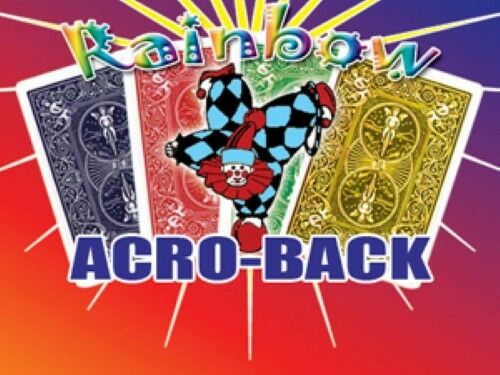 Rainbow Acroback Cards in Bicycle Card Stock! - Watch each card turn face up!