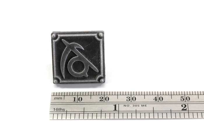 Reaper FFXIV Job Pin - Metal Resin, Final Fantasy 14 FF14 Soul Crystal