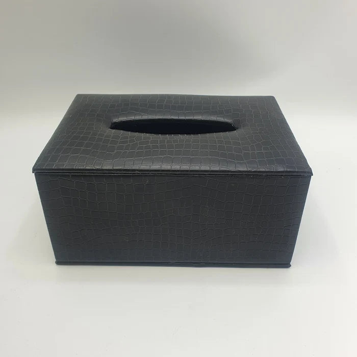 Rectangular Leather Tissue Box