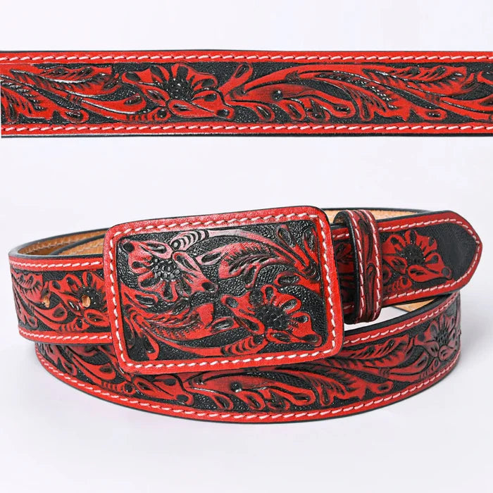 Red American Darling Leather Belt