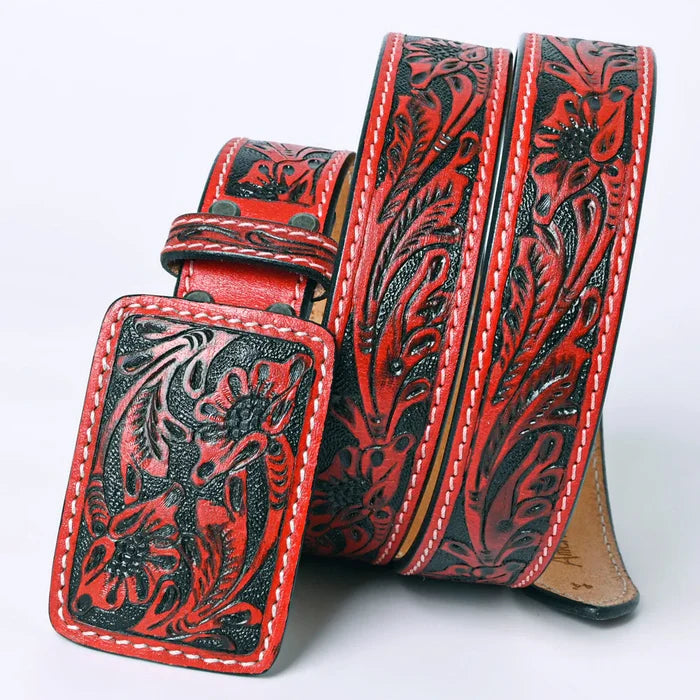 Red American Darling Leather Belt