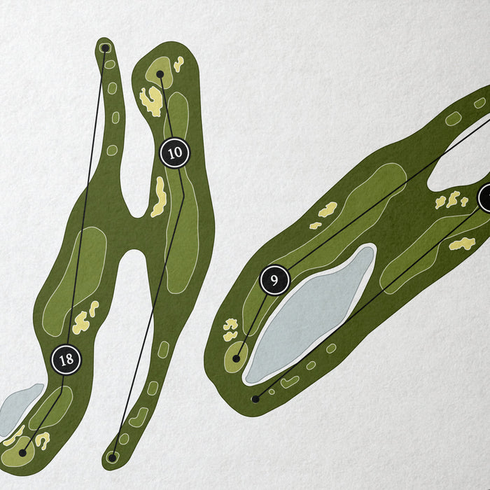 Red Hawk Golf Club | Golf Course Map | Close+Up