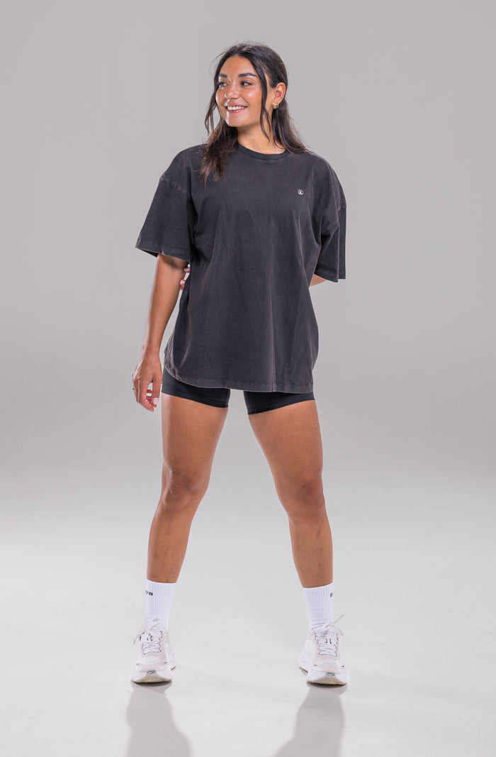 Reign Cotton Tee - Vintage Black