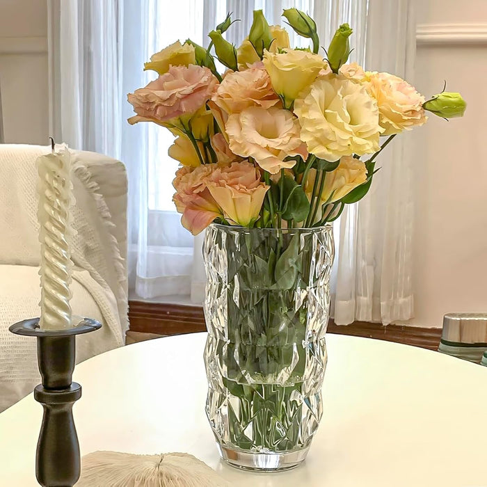 Relexome Diamond Style Crystal Glass Vase