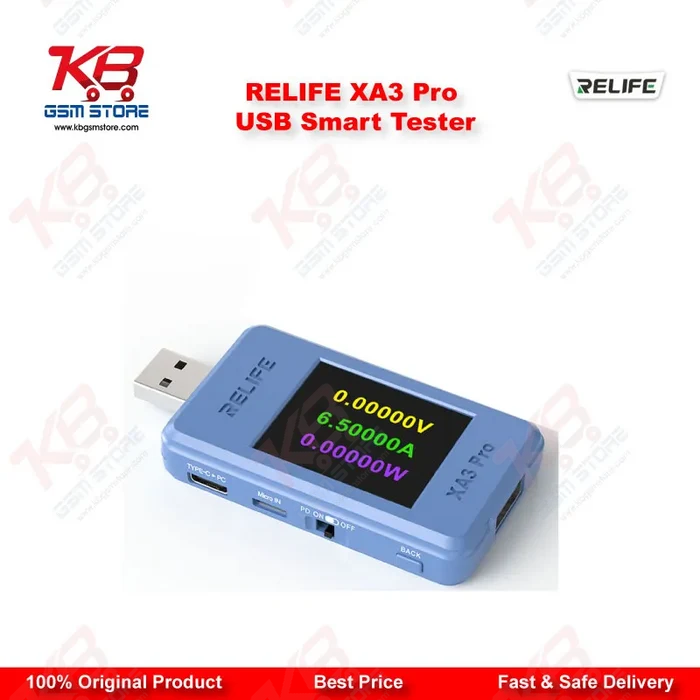 RELIFE XA3 Pro USB Smart Tester - PD QC Fast Charging Protocol Detector