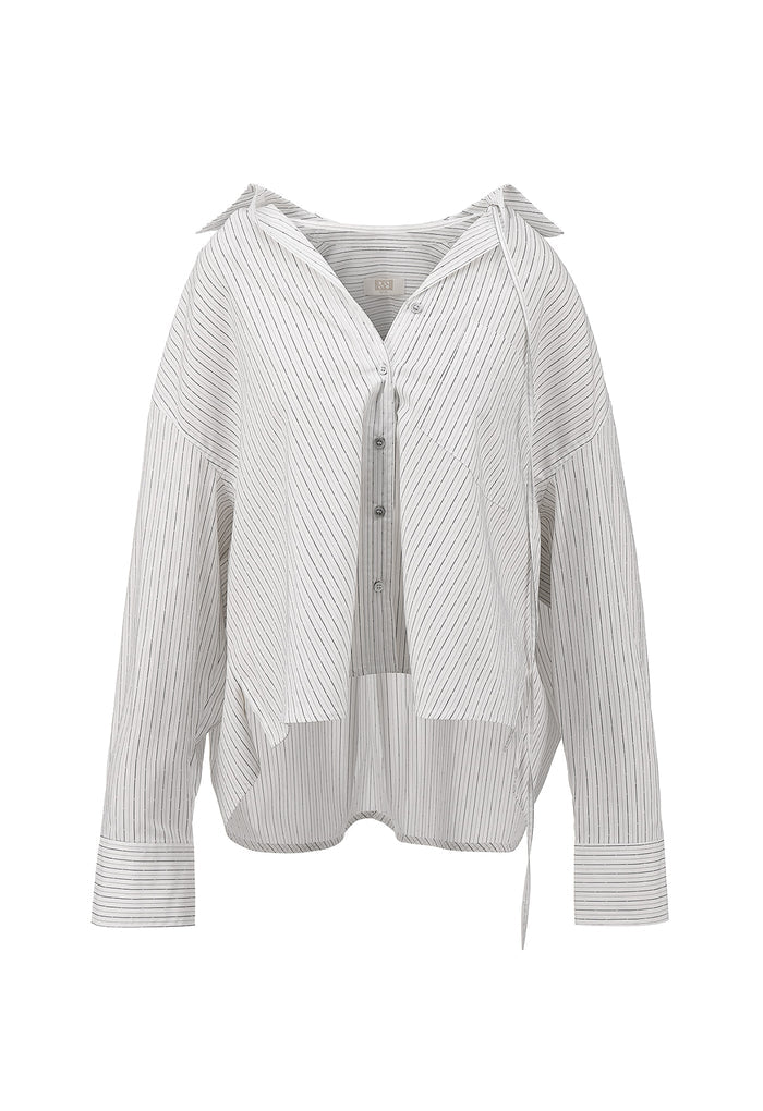 【RENEJ 2025AW】Cotton Tie Shirt