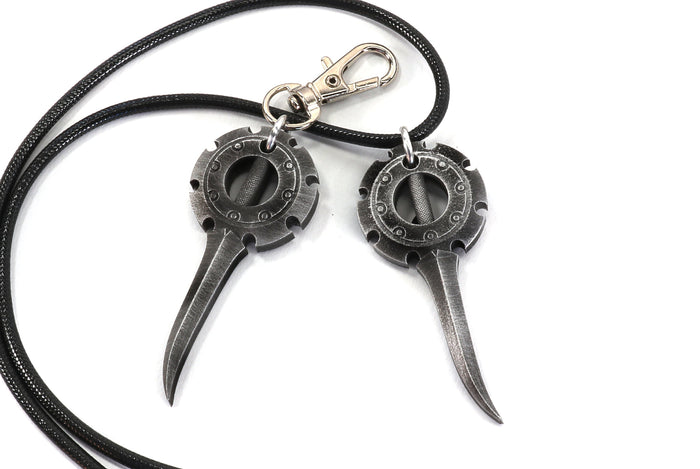 Rikku Dagger Final Fantasy X Gamer Keychain/Necklace for Final Fantasy Video Games Cosplay