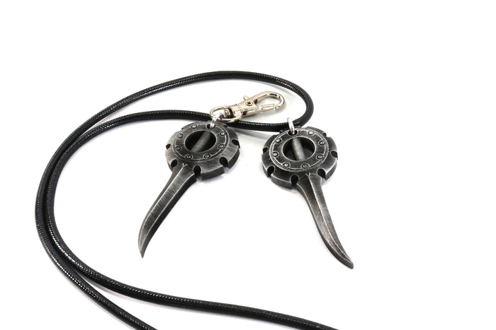 Rikku Dagger Final Fantasy X Gamer Keychain/Necklace for Final Fantasy Video Games Cosplay