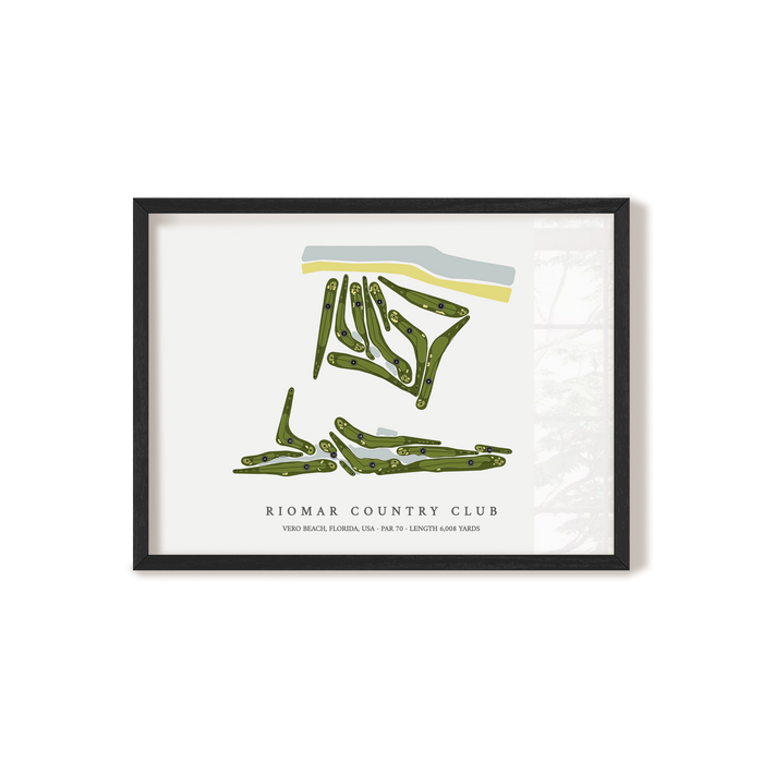 Riomar Country Club | Golf Course Map | Black+Frame