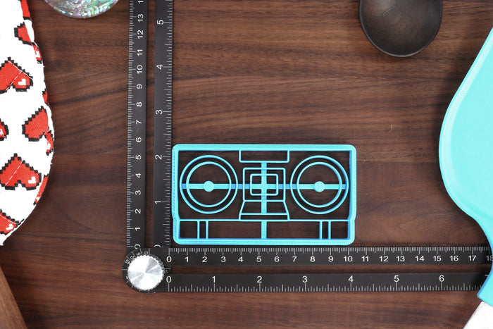 Rock n Roll Cookie Cutters - Boombox, Electronic Piano, Hand Horns, Vinyl Record, Microphone - Musician Gift
