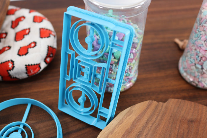 Rock n Roll Cookie Cutters - Boombox, Electronic Piano, Hand Horns, Vinyl Record, Microphone - Musician Gift