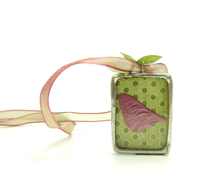 Rose Fairy Wing Soldered Pendant Necklace