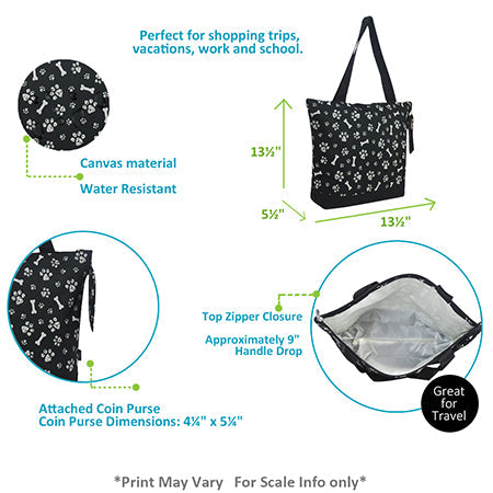 Round Of a Paws NGIL Canvas Tote Bag