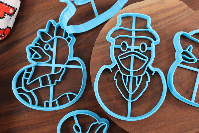 Rubber Duck Cookie Cutters - Rubber Ducky, Cool Duck, Punk Duck, Hat Duck, Sophisticated Duck - Rubber Duck Gift