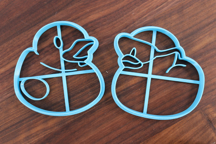 Rubber Duck Cookie Cutters - Rubber Ducky, Cool Duck, Punk Duck, Hat Duck, Sophisticated Duck - Rubber Duck Gift