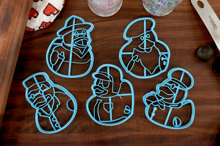 Rubber Duck Cookie Cutters Duck Jobs - Chef duck, Fire Fighter Duck, Nurse Duck, Painter Duck, Pilot Duck - Rubber Duck Gift