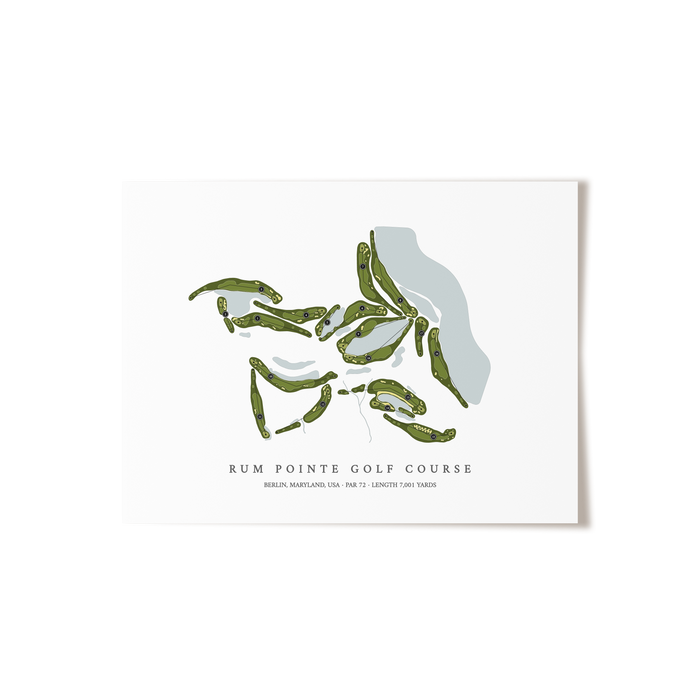 Rum Pointe Golf Course | Golf Course Map | Unframed