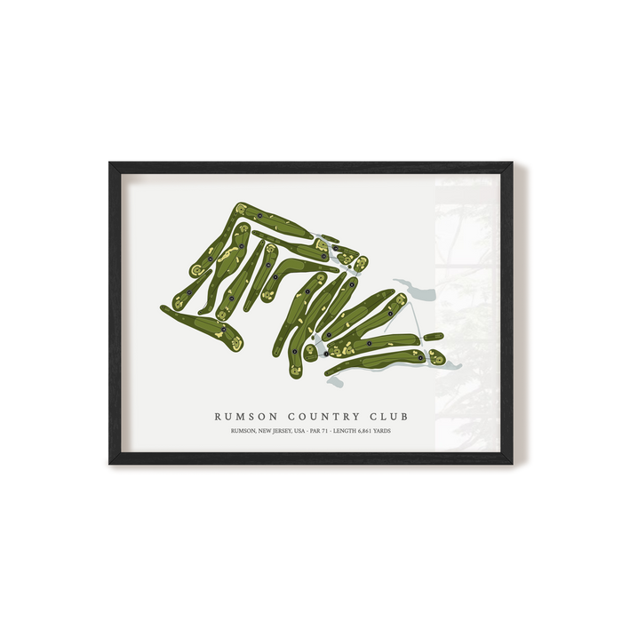 Rumson Country Club | Golf Course Print | Black Frame