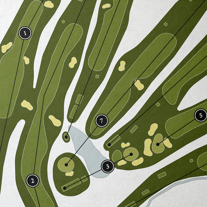 Rumson Country Club | Golf Course Print | Close Up