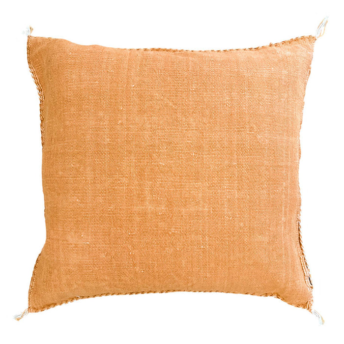 Rust L Moroccan Sabra Cactus Silk Pillow