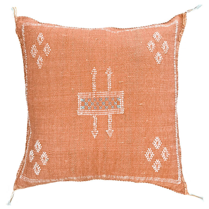 Rust XLIV Moroccan Sabra Cactus Silk Pillow