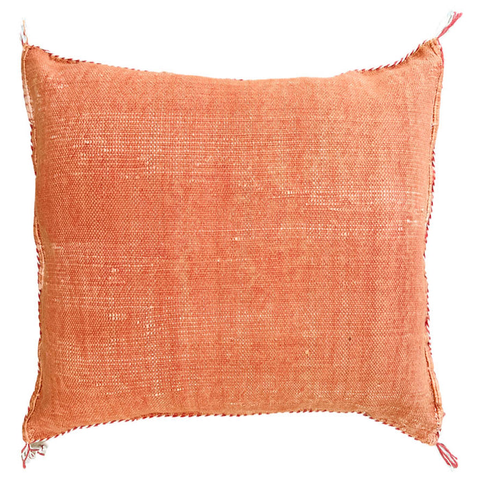 Rust XLIX Moroccan Sabra Cactus Silk Pillow