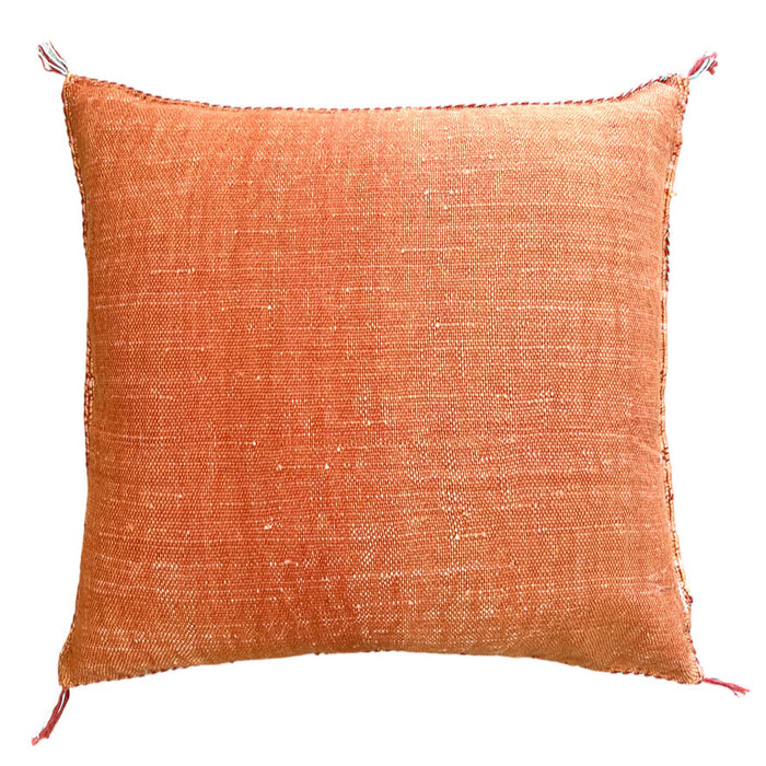 Rust XLV Moroccan Sabra Cactus Silk Pillow