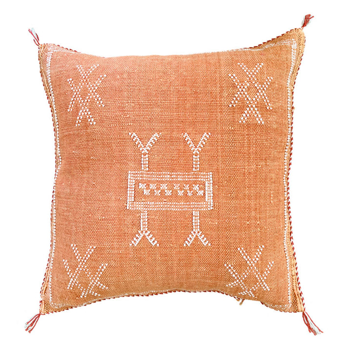 Rust XLVI Moroccan Sabra Cactus Silk Pillow