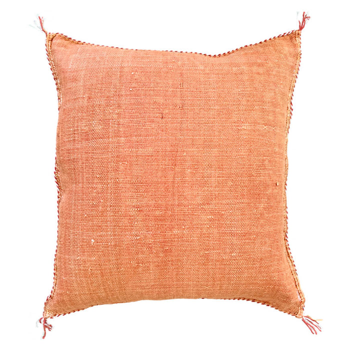 Rust XLVII Moroccan Sabra Cactus Silk Pillow