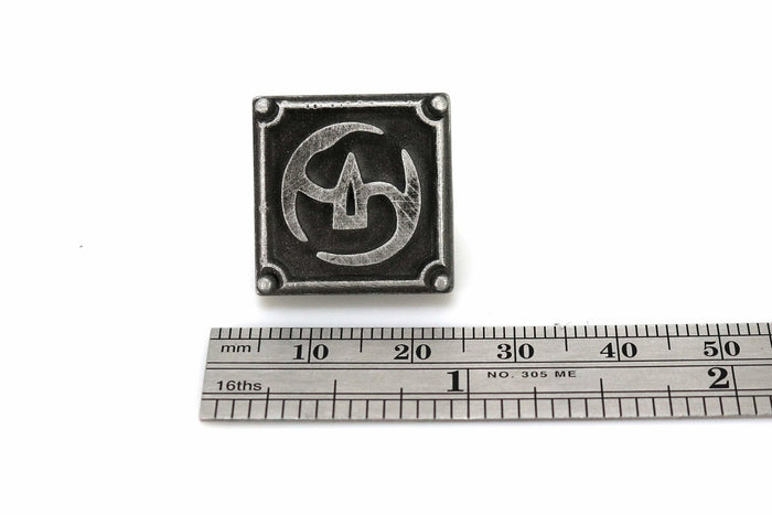 Samurai FFXIV Job Cufflinks - SAM Metal Resin, Final Fantasy 14 FF14 Soul Crystal - LootCaveCo