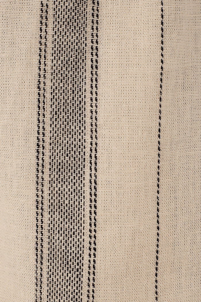 Sand Stripes Side Pockets Linen Skorts_7