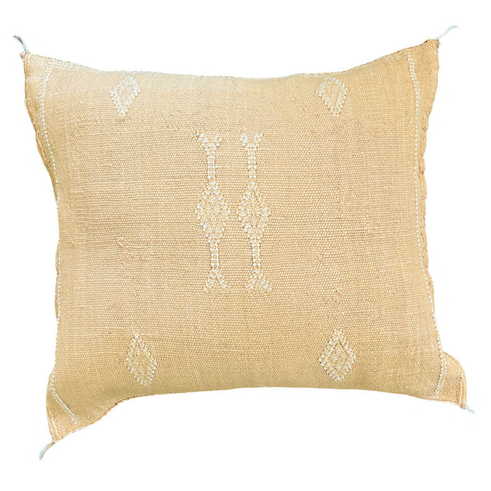 Sandstone VII Moroccan Sabra Cactus Silk Pillow