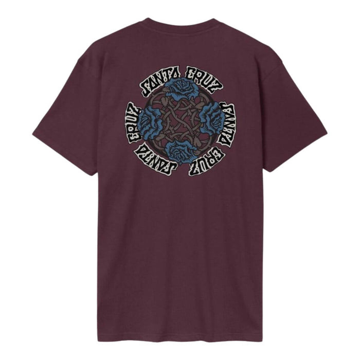 Santa Cruz Dressen Roses Evo T-Shirt Dark Cherry