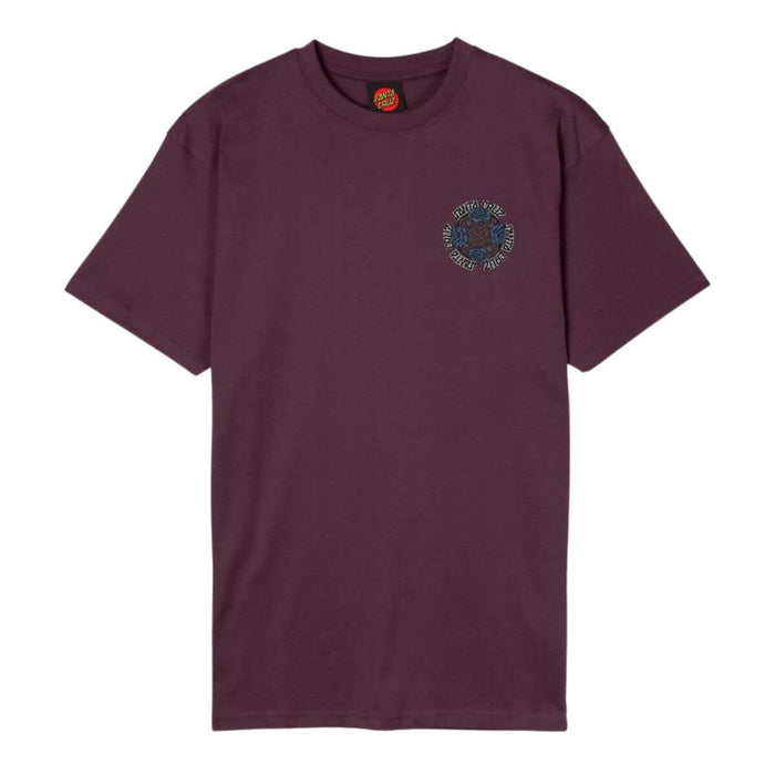 Santa Cruz Dressen Roses Evo T-Shirt Dark Cherry