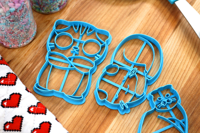Scottish Fold Cookie Cutters - Scottish Fold Outline, Scottish Fold Face, Scottish Fold Sitting - Cat Gift Scottish Fold Owner