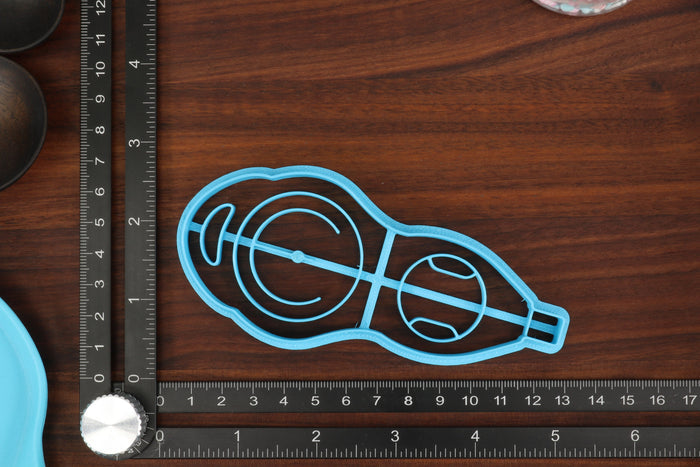 Scuba Diving Cookie Cutters, Set 1 - Depth Gauge, Scuba Fins, Scuba Goggles, Scuba Respirator, Scuba Tank - Water Sports
