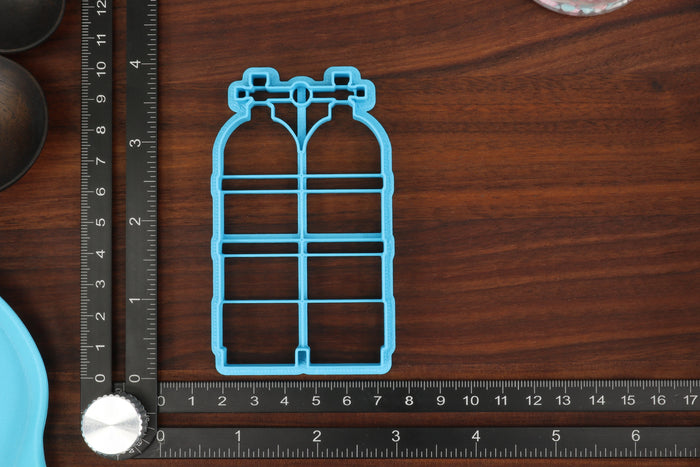 Scuba Diving Cookie Cutters, Set 1 - Depth Gauge, Scuba Fins, Scuba Goggles, Scuba Respirator, Scuba Tank - Water Sports