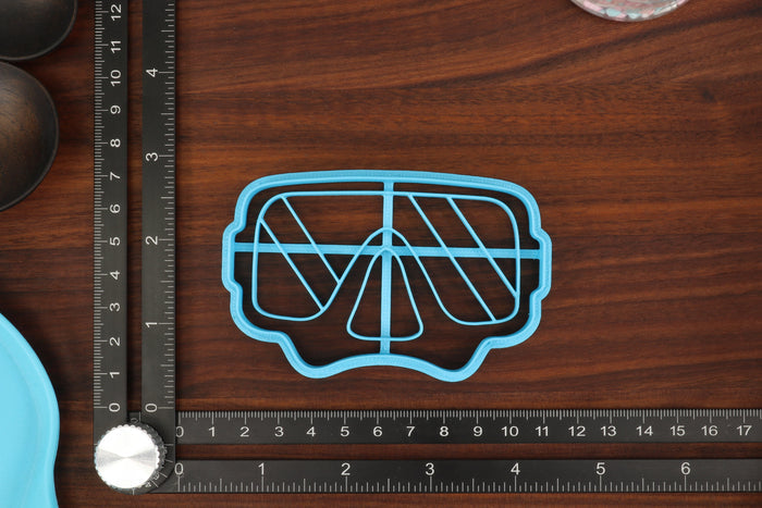 Scuba Diving Cookie Cutters, Set 1 - Depth Gauge, Scuba Fins, Scuba Goggles, Scuba Respirator, Scuba Tank - Water Sports
