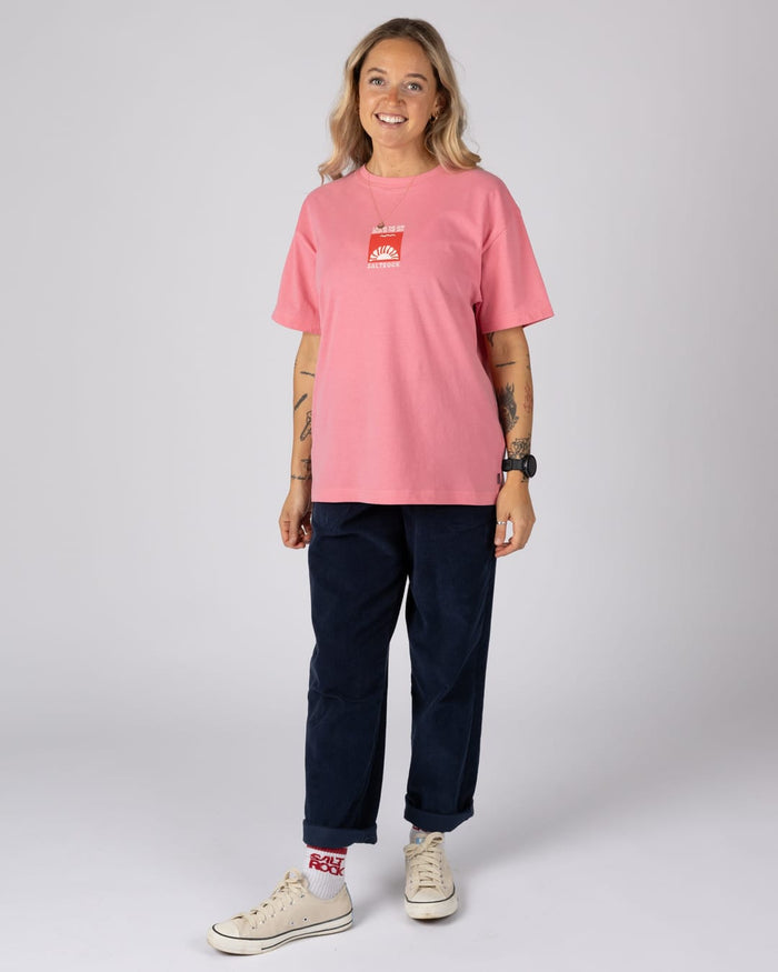 Sea Swim Womens Short Sleeve T-Shirt In Bright Pink