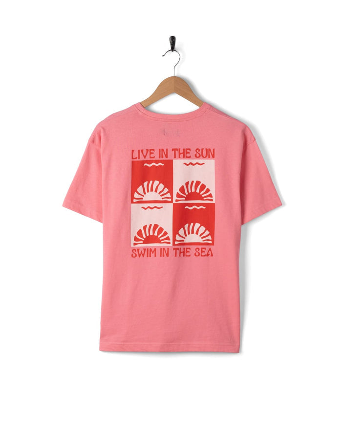 Sea Swim Womens Short Sleeve T-Shirt In Bright Pink