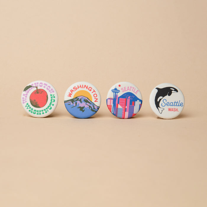 Seattle Orca Button