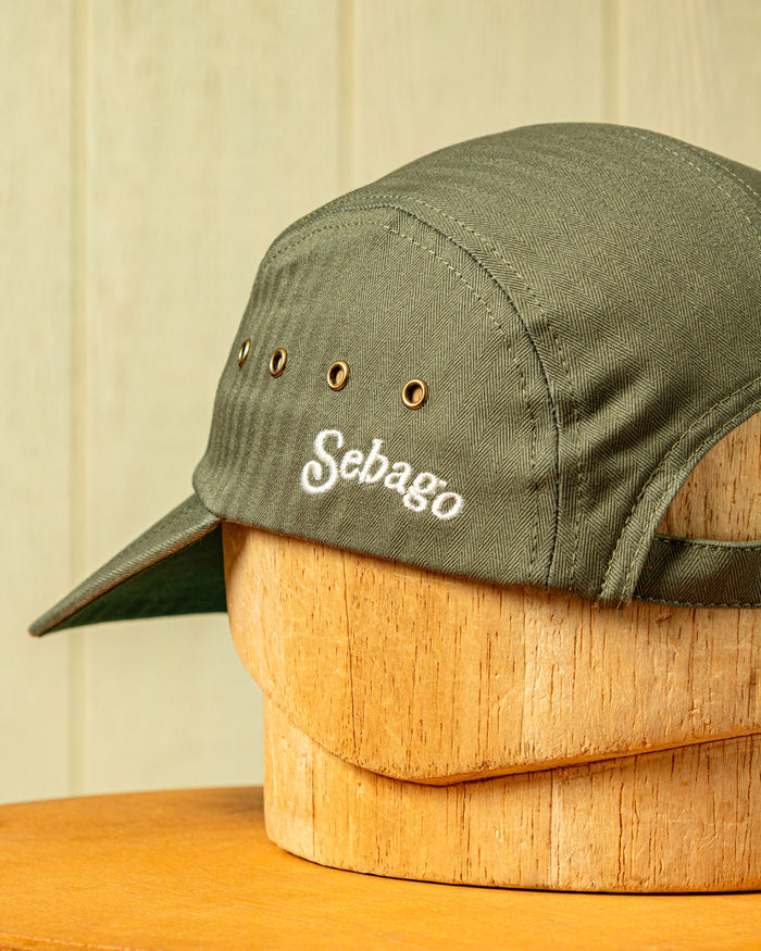 Sebago Swordfish in Olive Herringbone Twill
