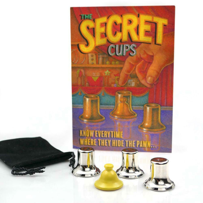 Secret Cups -  Pawn is Hidden Underneath One of Three Cups - You Find It Easily!
