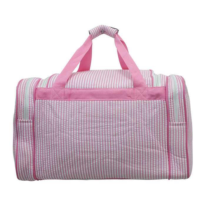 Seersucker Pink NGIL  20" Duffle Bag
