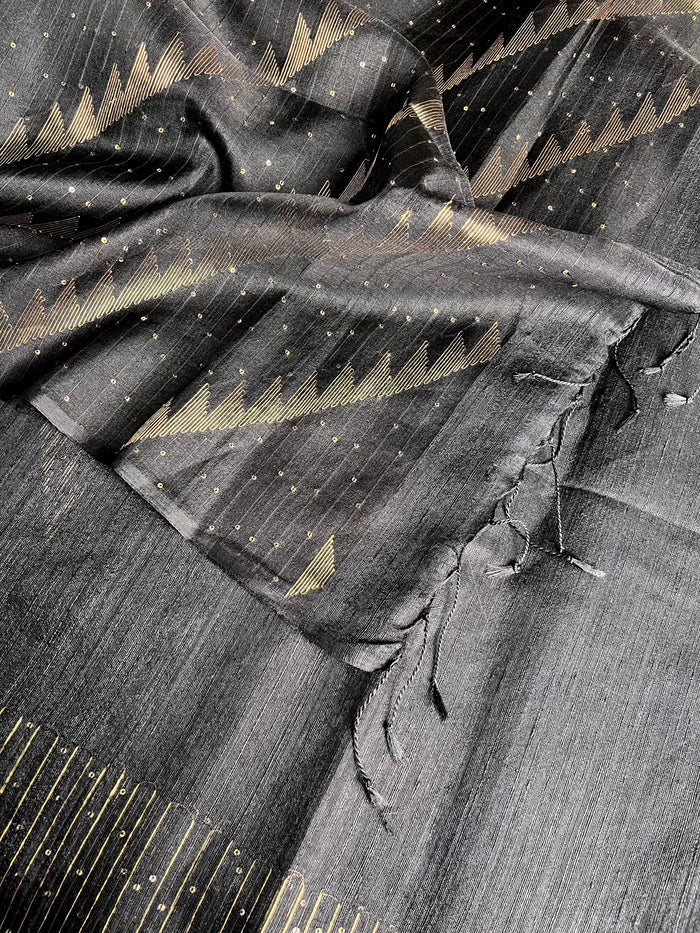 Sequinned matka organza saree