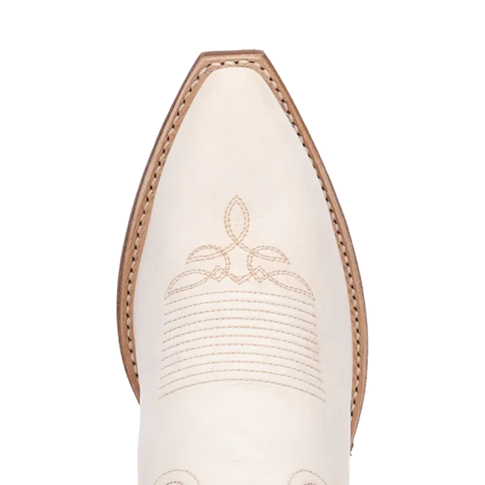 Serenade Wide Calf Leather Boot in White by Laredo