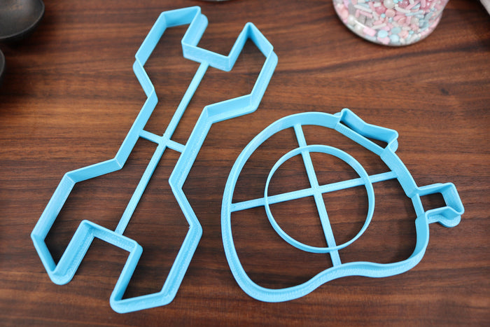 Set of Tools Cookie Cutters, Set 1 - Hammer, Handsaw, Measuring Tape, Screwdriver, Wrench -  Handyman Necessities