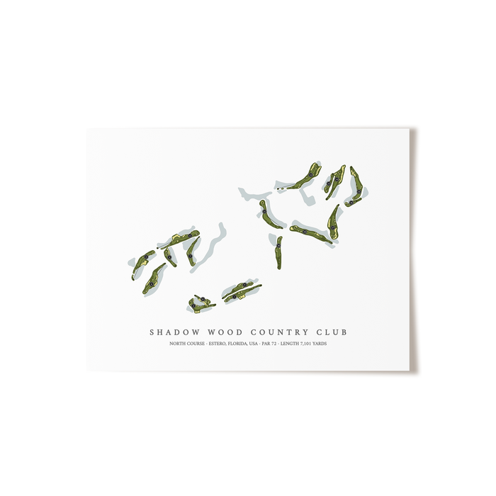Shadow Wood Country Club - North Course | Golf Course Print | Unframed